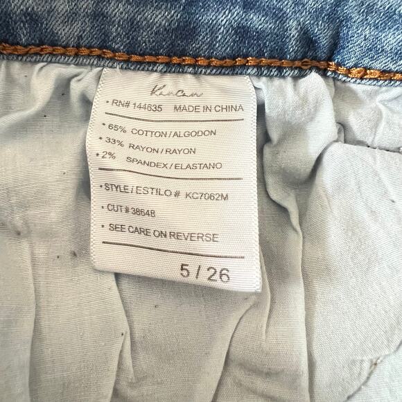 KANCAN Estilo‎ Mid Rise Cuffed Denim Jean Shorts Womens 5 Springbreak - Picture 4 of 5